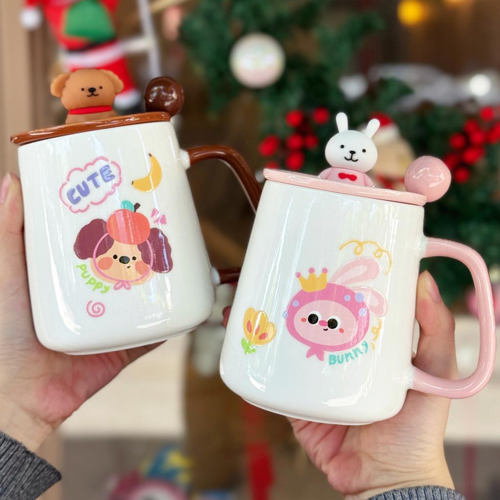 Weihnachtsgeschenk Mädchen Keramiktasse süße Tasse Souvenir praktisch Kinder neue Wassertasse 2025 Jungen