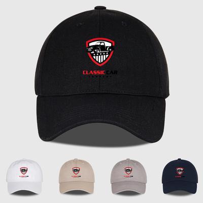 Retro Car Emblem Printed SoftTop Baseball Cap Soft Comfortable Lightweight Breathable Adjustable Vintage Rugged Automotive