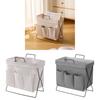 Modern Minimalist Storage Basket With Cotton Linen Material For Home Office Organizing And Toy Storage