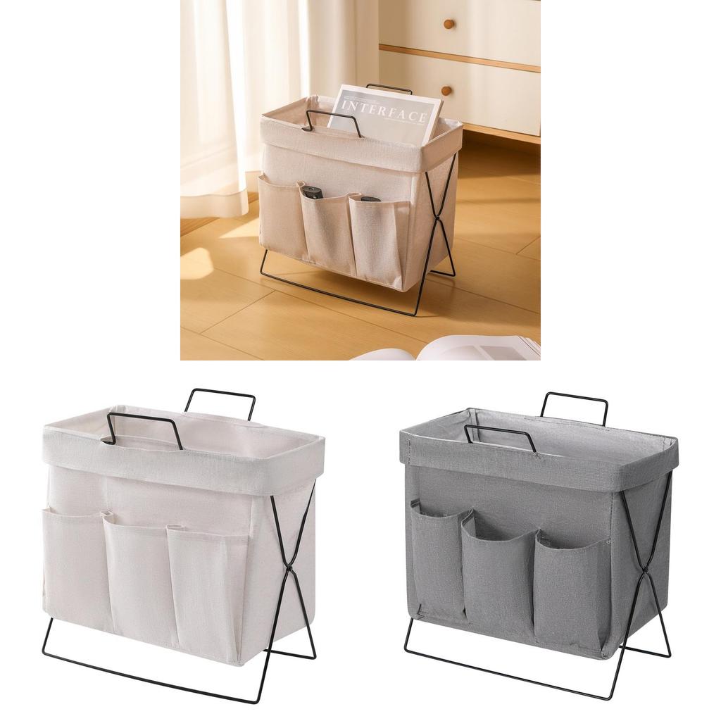 Modern Minimalist Storage Basket With Cotton Linen Material For Home Office Organizing And Toy Storage