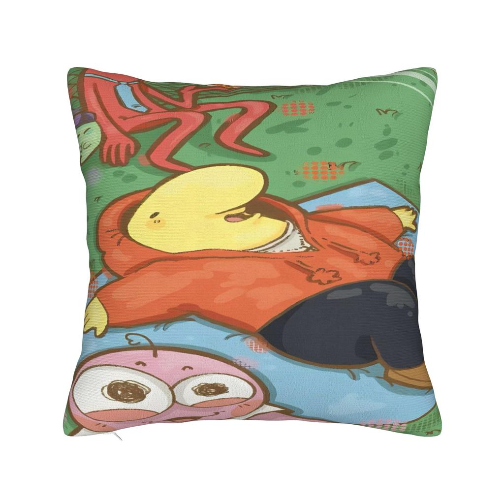 Smiling Friends Pillow Case  Kawaii Pillow Cover Graphic Pillowcases For Sofa Home Decor