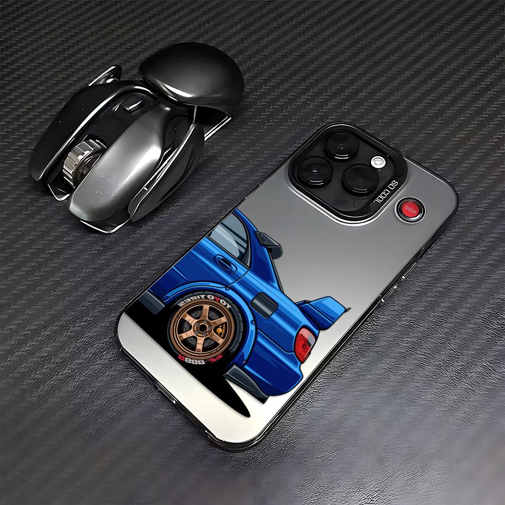 Sports Cars Comic Pattern Phone Case for Samsung Galaxy S26 S25 S24 S23 S22 S21 S20 Note20 FE Ultra Edge Plus 5G Anti Fall Matte