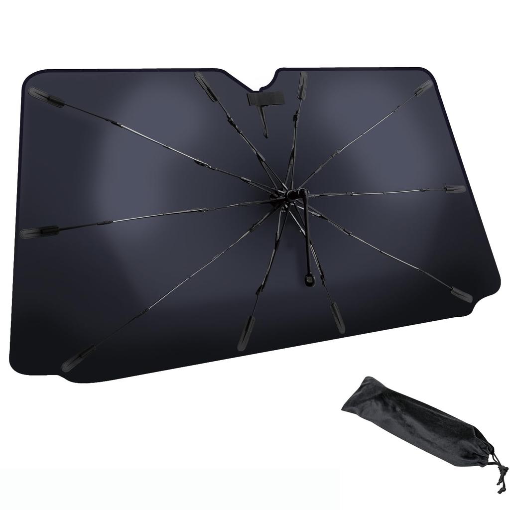 BONFORM Easy Shade II 1300 x Guarda-Sol em Forma de Guarda-Chuva, Pequeno, Tamanho 650mm, Cor Prata, 7608-02SI