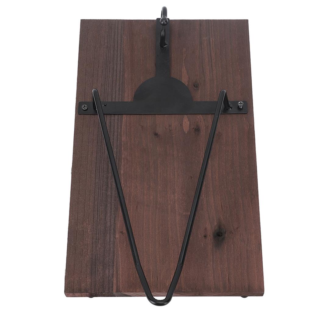 Motorradhelmhalter mit Jackenhaken Holz und Eisen Wandhelm-Ausstellungsständer für Motorrad