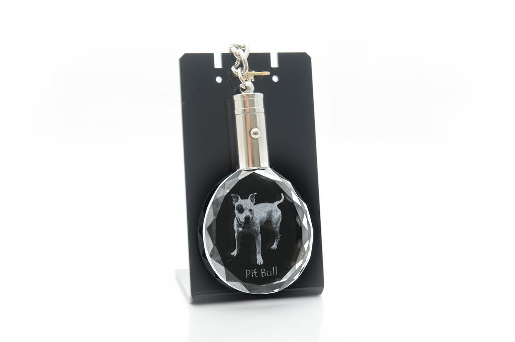 Pit Bull, American Pit Bull Terrier, Pitbull Terrier, APBT - Pendant with a Photo of a Dog, Crystal Key Ring In a Gift Box, a Unique Gift by Art-Dog