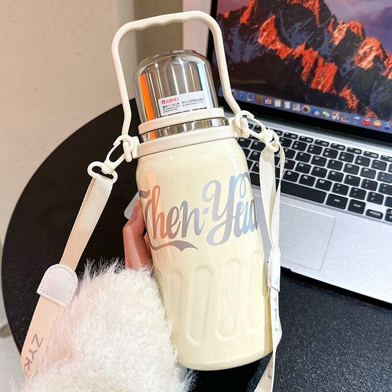 Japan Large Capacity Thermos Cup Coca-Cola Internet Celebrity New 316 Stainless Steel Thermos Pot Male and Female Students Sports