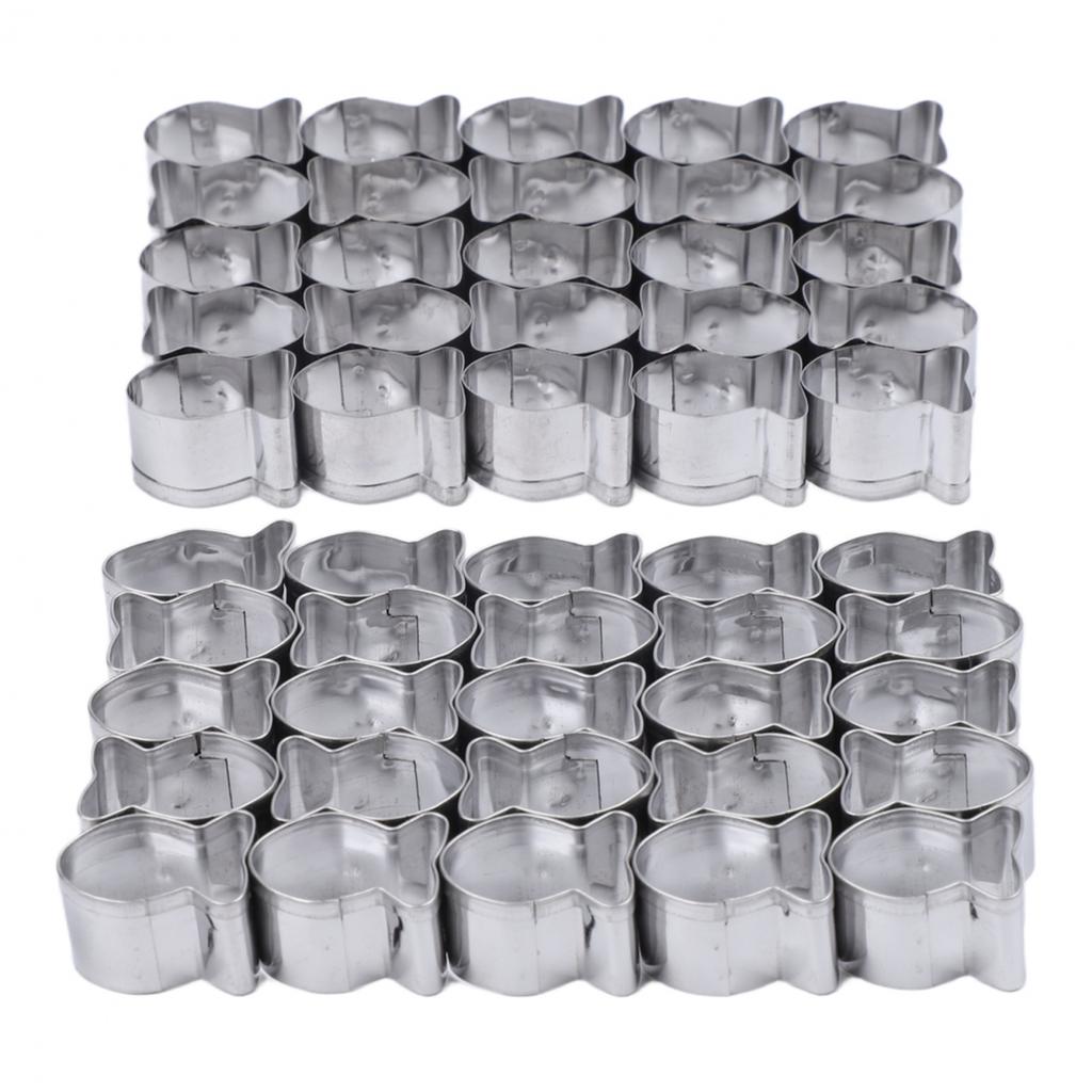25 Cavity Cutter Fish Shape Molds Goldfish Cookie Cutter
