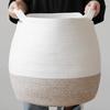 Cotton Rope Woven Basket for Laundry, Toys, and Storage with Handles