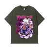 275 GSM Washed T-shirts 100% Cotton One Piece V28 Nika Print Unisex Heavy Cotton T Shirt