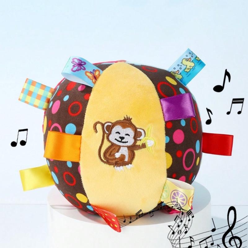 1pc Pet Self-Playing Ball Toy with Ringing Bell, Durable & Chew Resistant, Suitable for Small/Medium/Large Dogs, Random Pattern Sent
