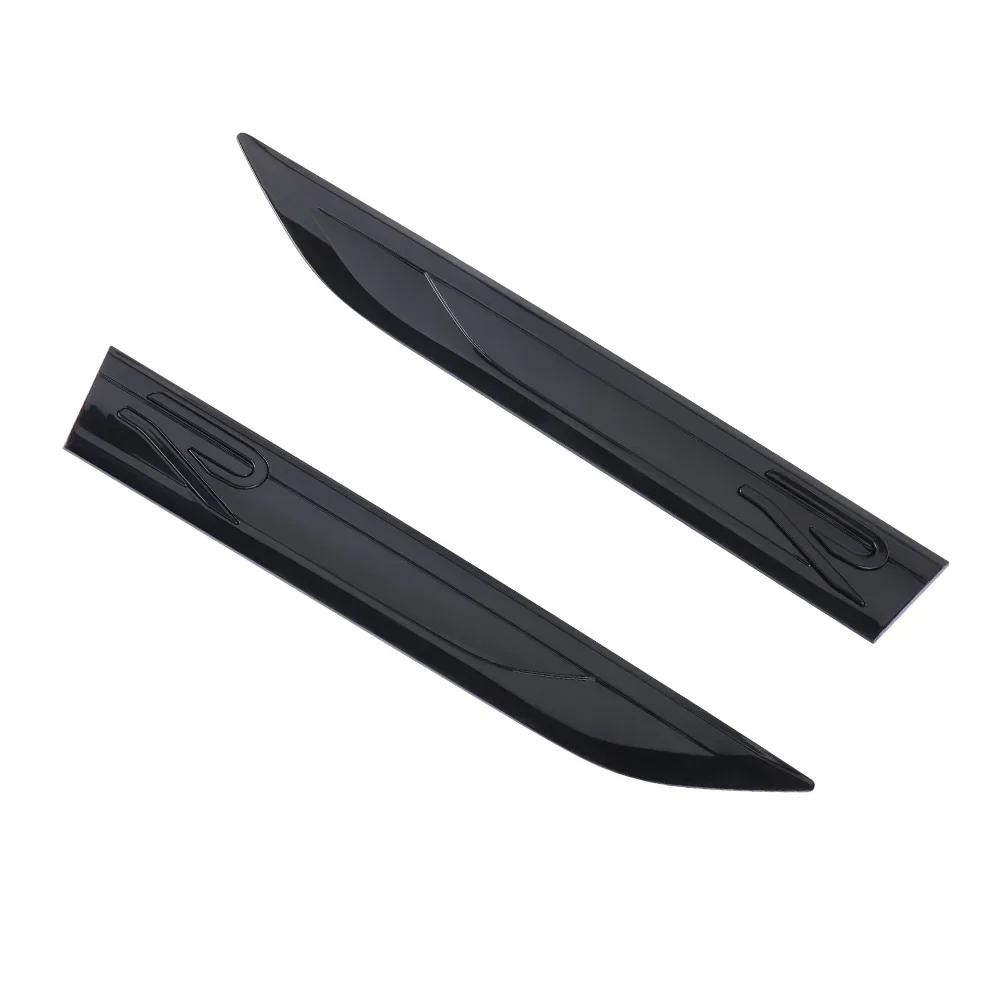 BPN1 2025 Hot 2pcs ABS R Logo Car Fender Side Wing Emblem Badge Sticker For Volkswagen VW Golf 5 6 7 Passat B6 B8 Tiguan R Line GTI P ly2
