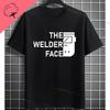 UnisexS Welder Graphic TShirt  God Guides My Hands Fashion Shortsleeve Pure Cotton Oneck Casual Humor Style Tshirt