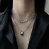 Layered Chain Necklace Neck Chains Lock Pendant Jewelry For Women Punk Choker Padlock Goth Jewelry Grunge Aesthetic Accessories