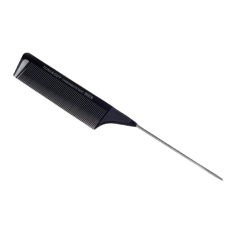 Hair salon carbon fiber steel needle pointed tail comb hair styling comb plastic high temperature resistant anti-static disc hair makeup hair comb