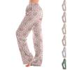 Womens Pajama Pants Sleepwear Casual Drawstring Elastic Waist Pants Comfy Straight Yoga Loose Trousers