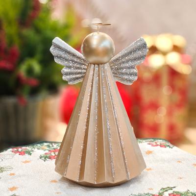 Abstract Christmas Angel Statue, Resin Craft Figurine, Holiday Decoration Ornament, Family Christmas Atmosphere Decor