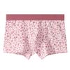 3 buc Lenjerie de corp sexy și drăguță cu imprimeu leopard pentru bărbați, șorturi confortabile și respirabile, șorturi la modă cu colț plat și pantaloni cu colț pătrat, boxeri