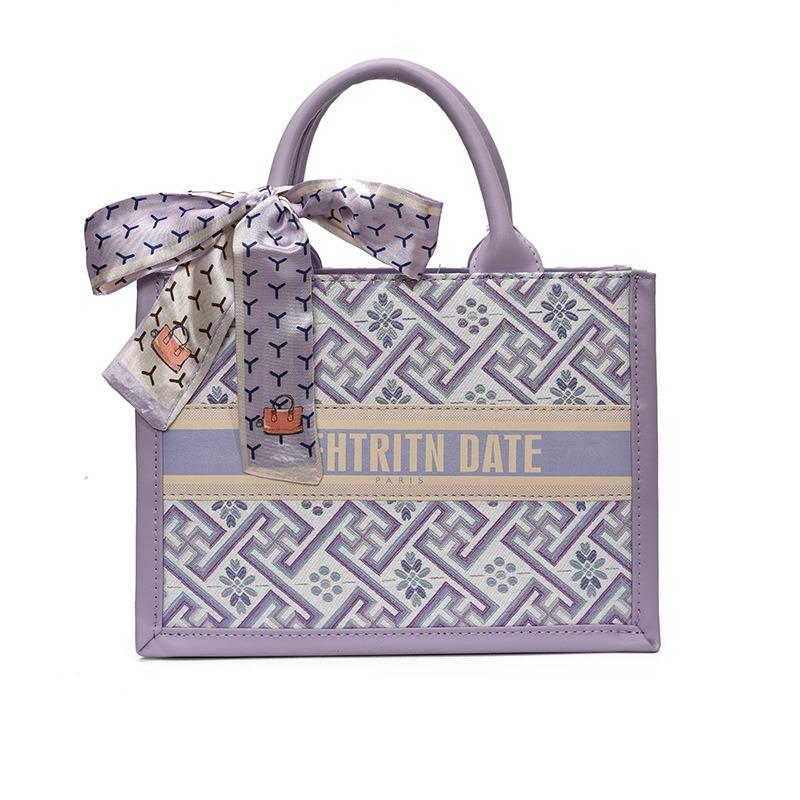 

Сумка для офисного работника модная текстура женская сумка большая вместимость чувство дизайна нишевая женская сумка large фиолетовый