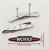 Adesivi Metallici 3D per Auto Emblema Griglia Logo Emblema Works Decalcomania per MINI Cooper JCW S F54 F56 F60 R50 R53 R55 R56 R57 R60 Accessori