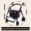 Rollator Walker with Seat & Basket for Elderly Mobility and Shopping