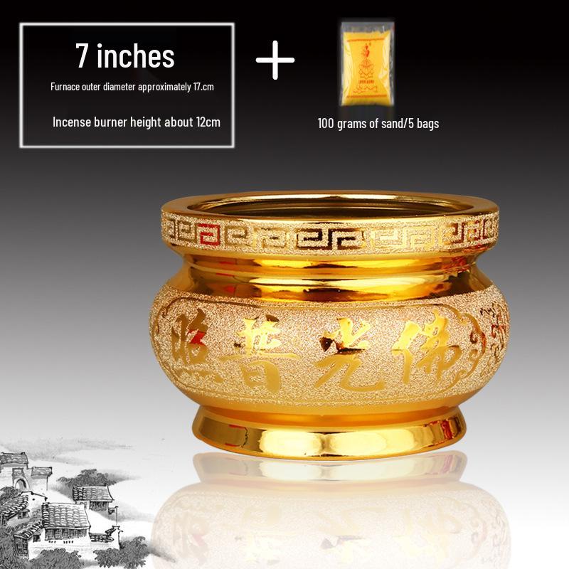 Ceramic Indoor Incense Burner for Buddhist Offerings - Small Holder for Living Room or Buddhist Hall.