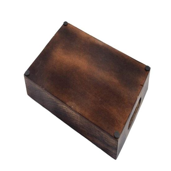 Elegantes Holz-Serviertablett, Durchmesser 30,48 cm.