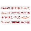 12Pcs Pumpkin Halloween Face Tattoo Sticker Body Art Scar Stickers  Kids Adult Eye Make Up