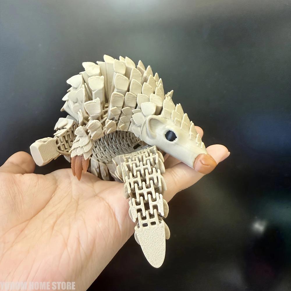 Anime Hedgehog Statue 3D Printed Gradient Color Durable Plastic Animal Decor for Indoor/Outdoor Use No Electricity Required
