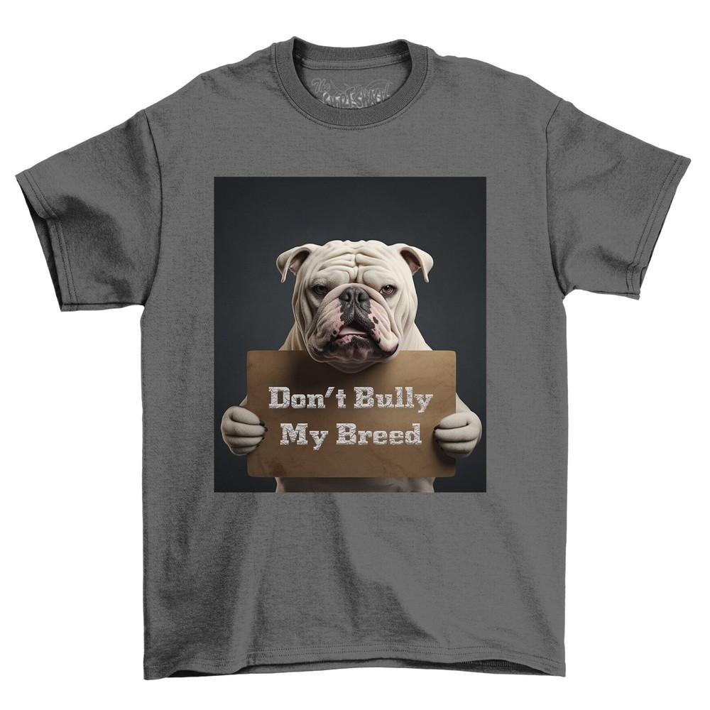 XL Bully Dog T-Shirt Bully Poster 100% Cotton Black Shirt Custom Print