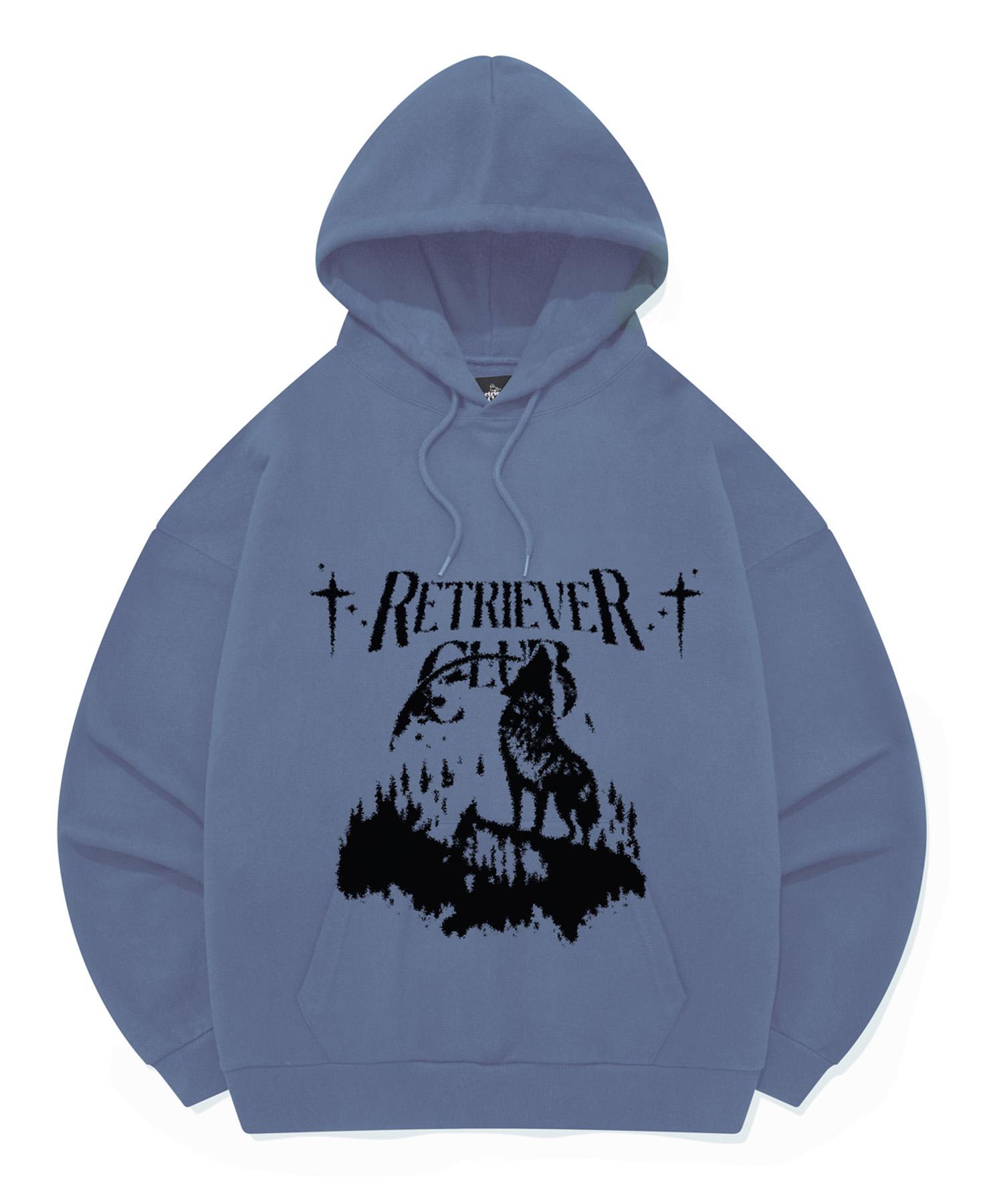 Retriever Club With The Moon Hoodie [Baby Blue] Baby Blue/M