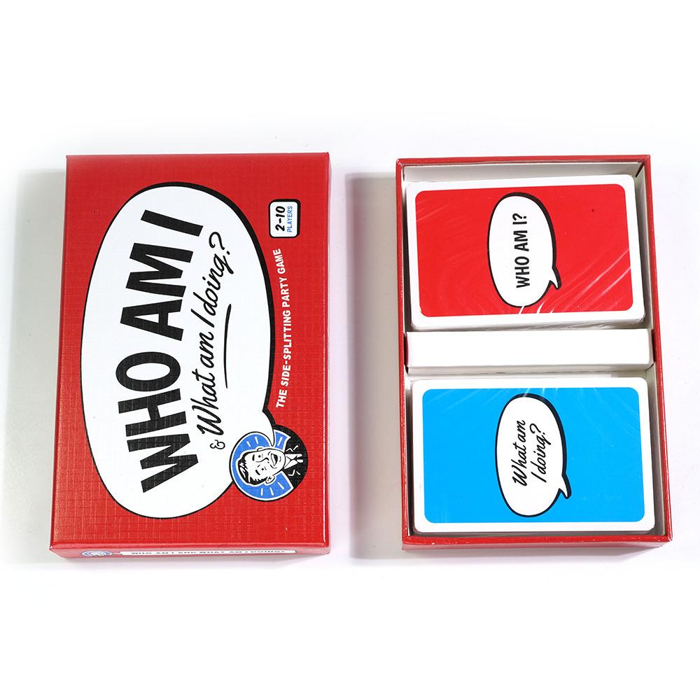 Who Am I Card Funny Player Party Game Charades Impressions Games for Adults Couples Family