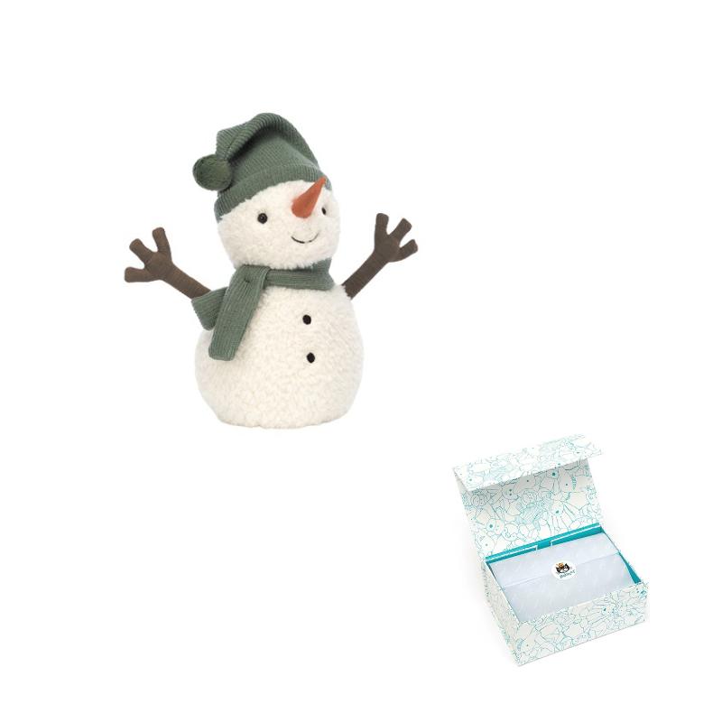 JELLYCAT Dress-up Series jellycat character Maddie Snowman companion doll plush doll 26cm/18cm high