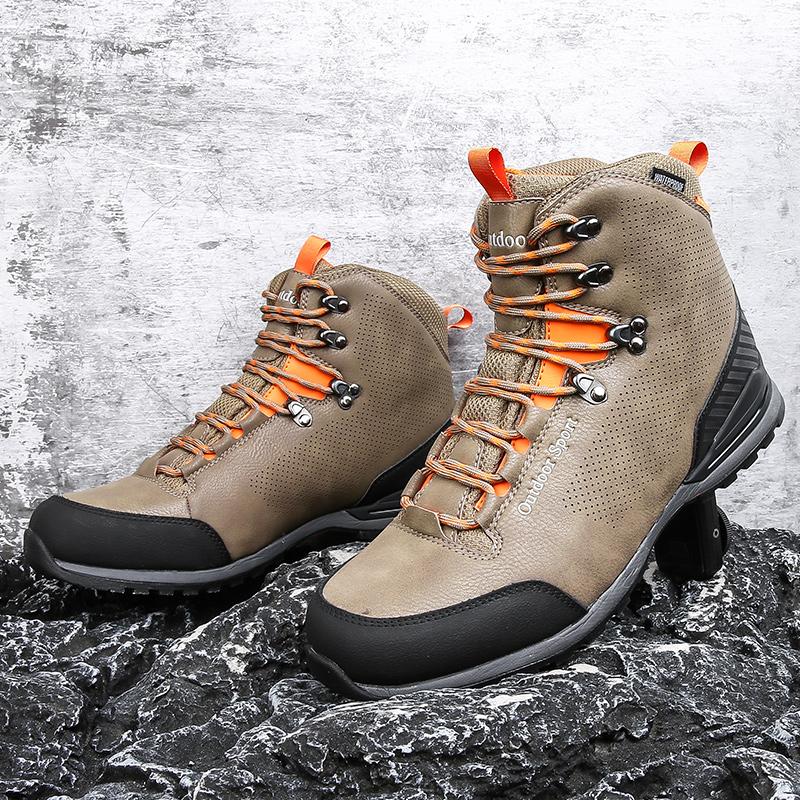 Mode Merk Professionele Outdoor Wandelschoenen Echt Leer Trekking Berg Sneakers Kamperen Mannen Schoenen Tactisch Jagen waterdicht