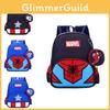 Captain America Spiderand Sofia Children Cartoon Backpack