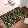 Rasta Löwe Jamaika Flagge Fußmatte Anti-Rutsch Außen Schnelltrocknend Jamaikanischer Reggae Fußmatte Boden Badezimmer Eingang Teppich Teppich