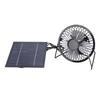 5W Solar Panel 5V High Performance Monocrystalline Solar Panel Charger with 4 Inches Fan for Outdoor Security Camera