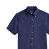 Polo Ralph Lauren FW22 Logo Print Straight Shirt Men Shirts Blue MNPOWOV1N810114-B82