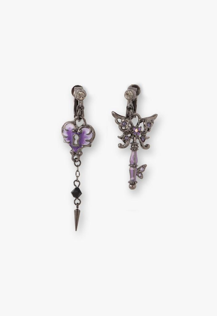 Butterfly Key Motif Earrings SAME1486 XV [Anna Sui]