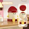 Desk Bin, Waste Storage Cute Bin with Lid for Living Room, , Vanity, Kitchen,