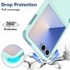 Luxury Military Shockproof Armour Phone Case for Samsung Galaxy Z Flip 7 6 5 zflip 4 5G Double Bumper Hybrid Protective Cover