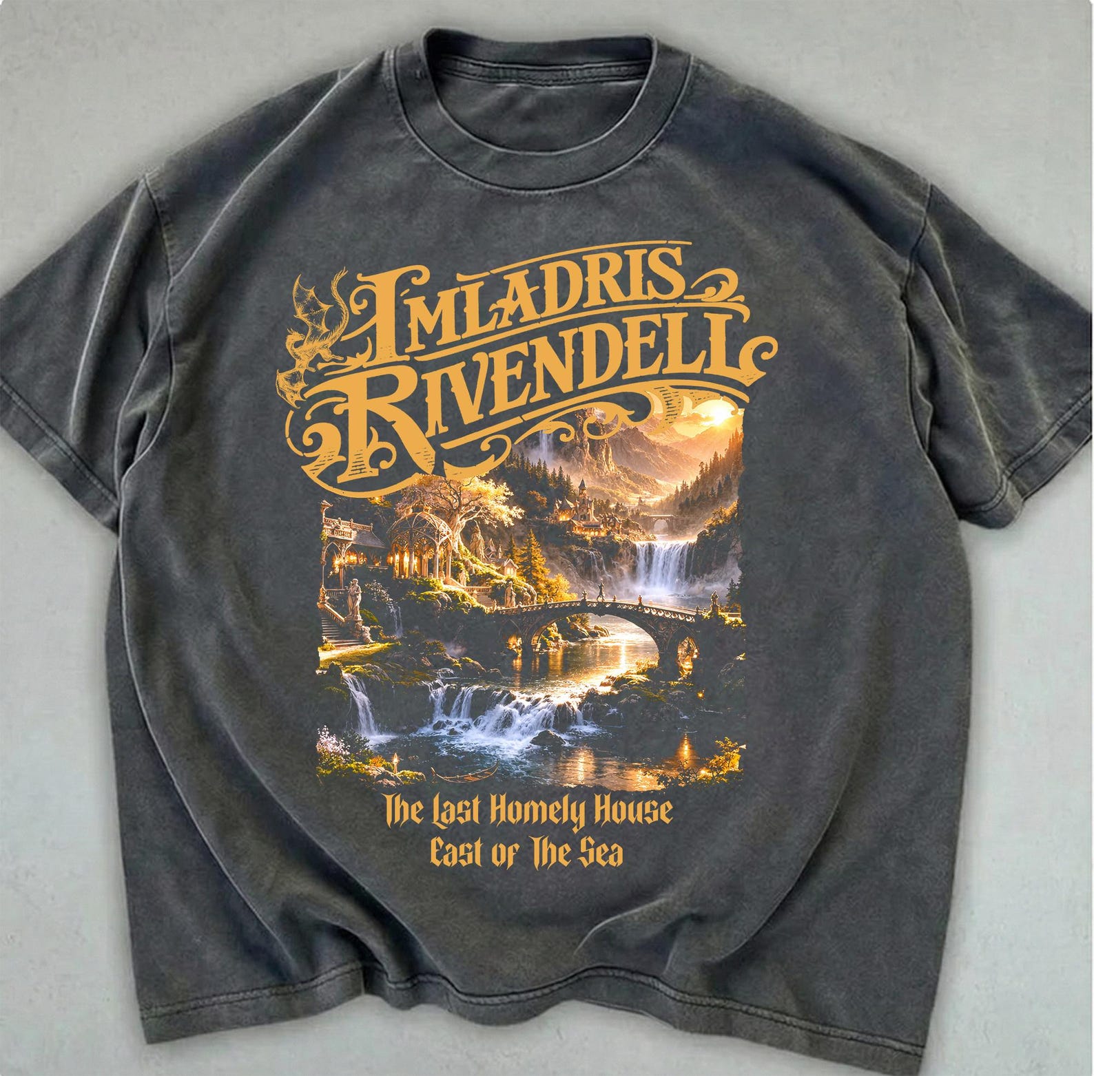 Rivendell Comfort Colors Shirt, LOTR Vintage T-Shirt, Middle Earth Inspired The Fellowship Shirt XL