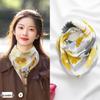 Women's Magnetic Triangle Cotton Neck Scarf