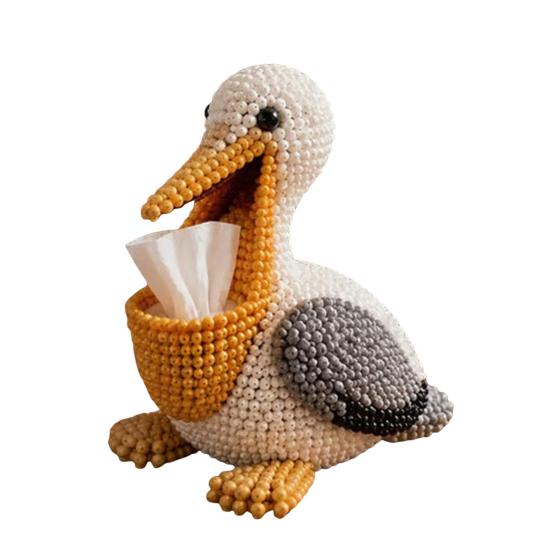Beaded Animal Tissue Box DIY Kit Tiny 3D Beaded Animals Craft Set C