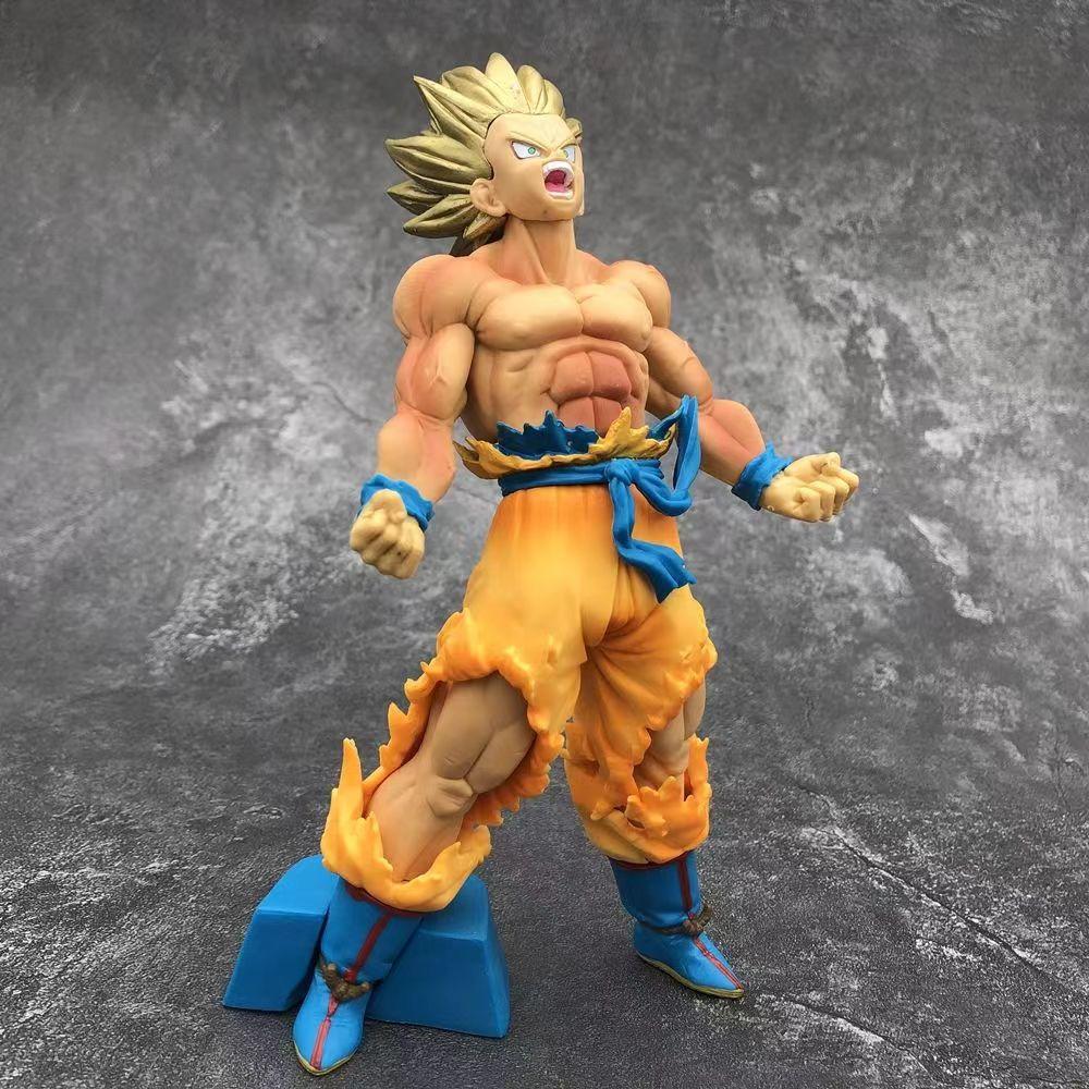 17cm Dragon Ball Z Anime Figures Majin Vegeta Son Goku Action Figure Gk Statue Figurine Model Doll Decoration Ornaments Toys
