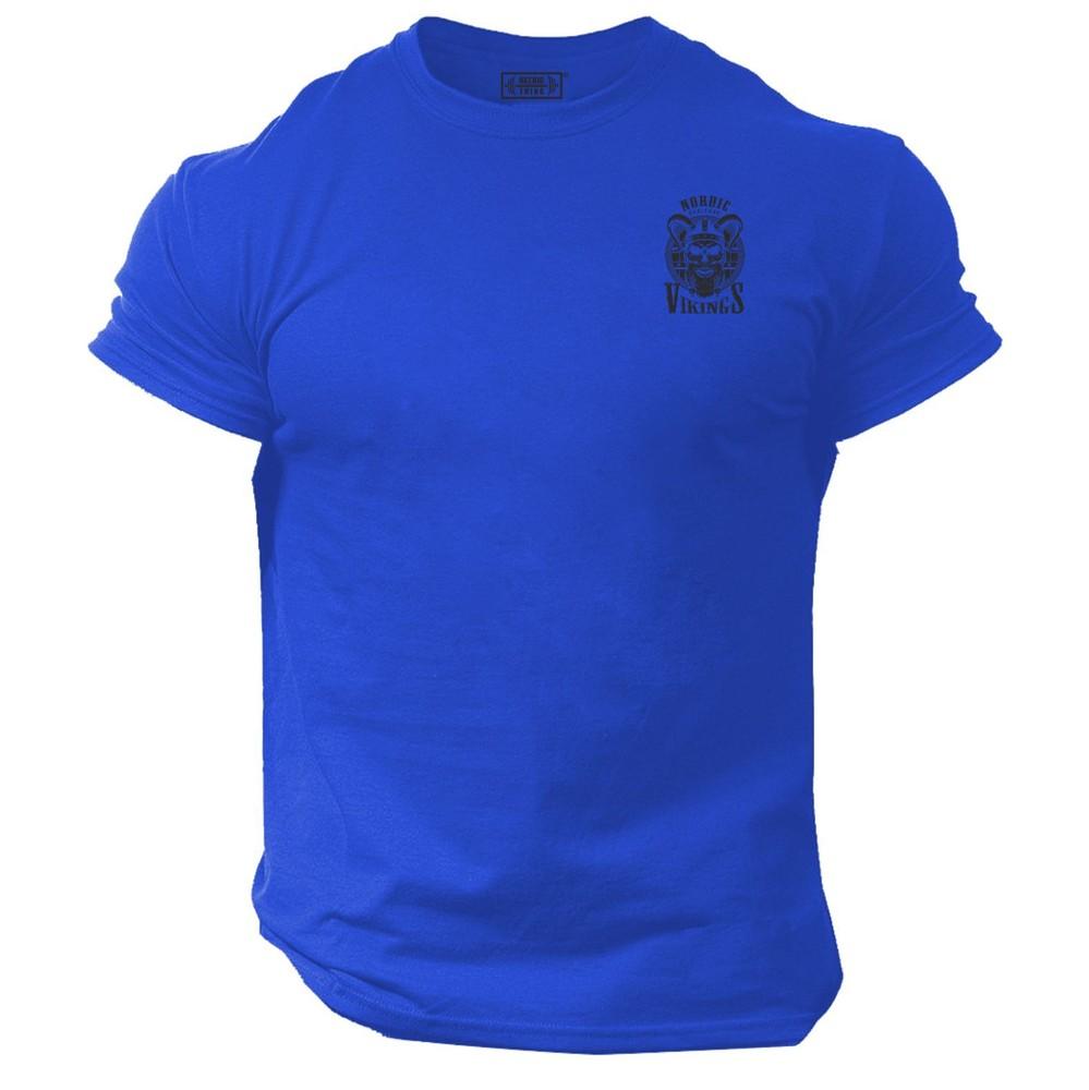 Beard Skull T Shirt Small Gym Clothing Bodybuilding Workout Boxing Vikings Top S