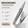 1/2Pcs V/Wide Mouth Lever-Action Eyebrow Tweezers Slanted Eye Brow Clips  Facial Hair Removal