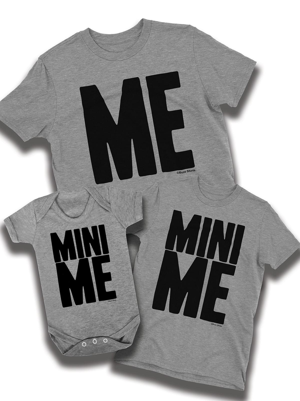 Mini Me Matching Mens Family  Cotton T-Shirt Mens Womens Tees Top Dad Boys Girls Baby Gift Eco XL