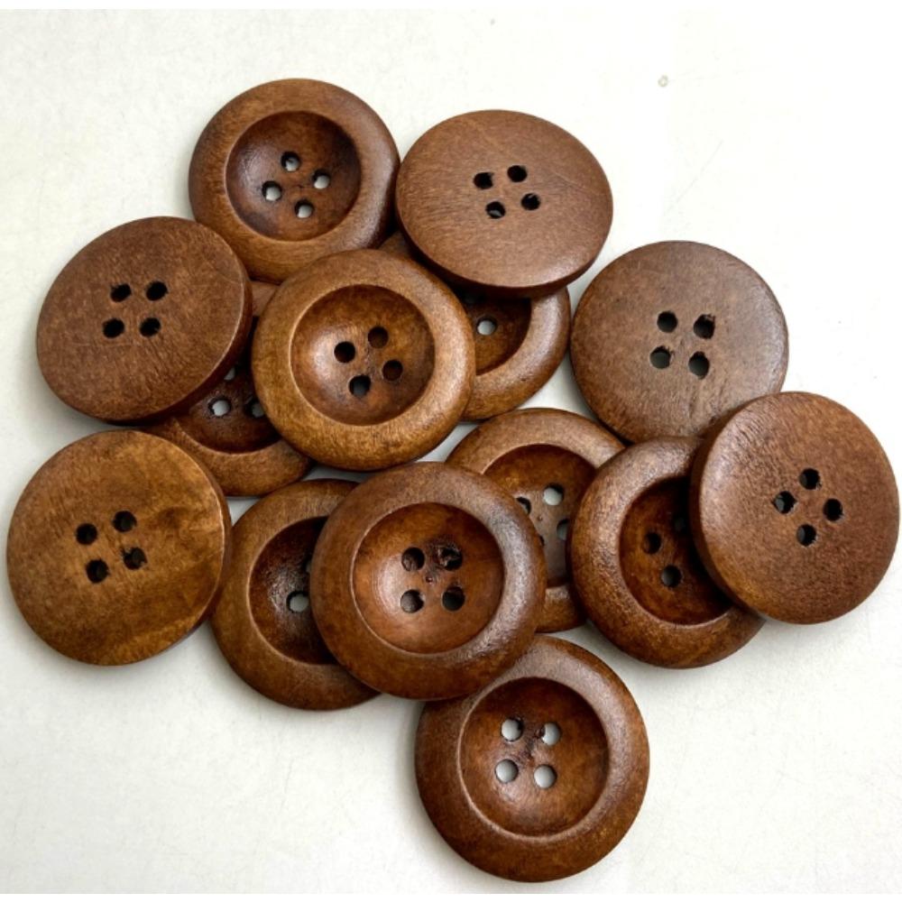 10/30/50/100Pcs Round Buttons Mixed Color Button Kids Manual Button Painting 2/4 Holes Button for DIY Craft Sewing Accessories