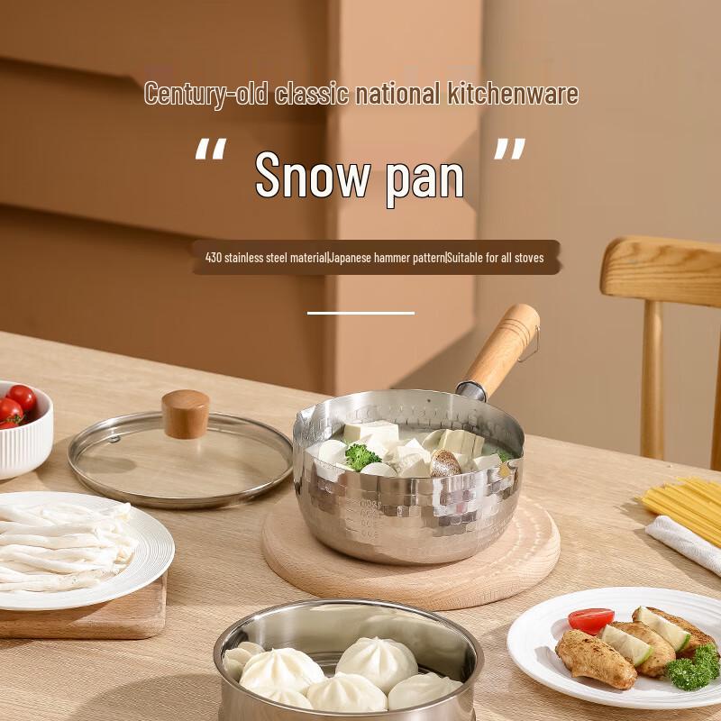 Japanse Stijl Gehamerde Yukihira Melkpan met Stoommandje