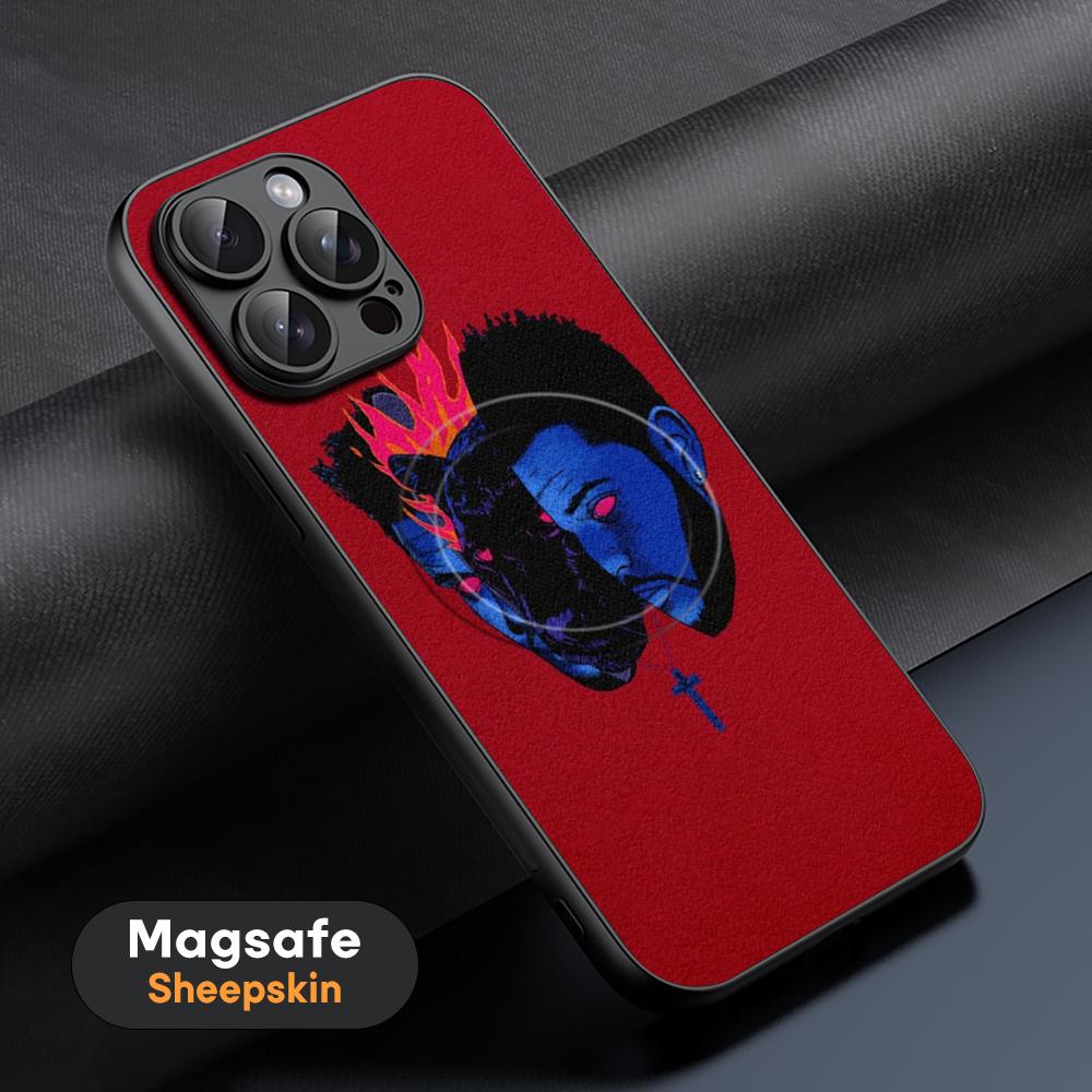 Hot W-Week-NDES Star Cool Phone Case For iPhone 17 16 15 14 13 12 11 Plus Pro Max  High-end Luxury Magsafe Sheepskin